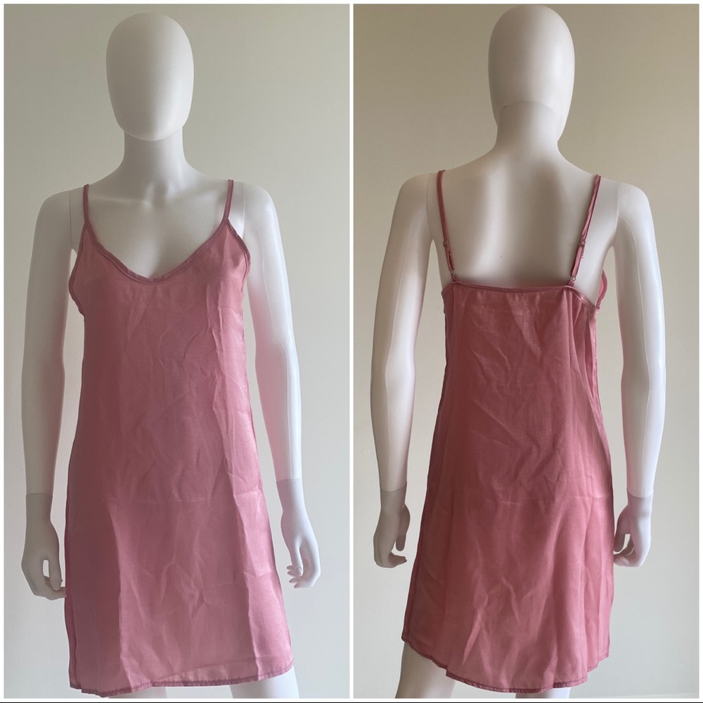 Pink Slip Dress Sz: S